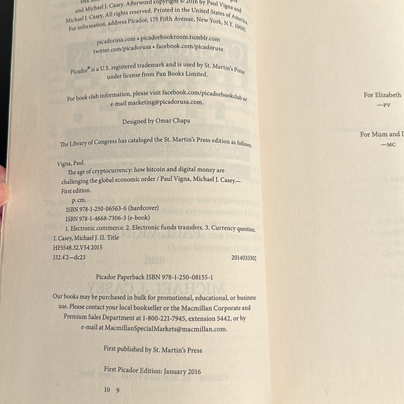 Paperback book: The Age of Cryptocurrency by Paul Vigna, Michael J Casey Used π - Picture 10 of 13